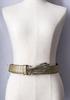 Klandestina Brass Hand Leather Belt - Brass - Thumbnail 2
