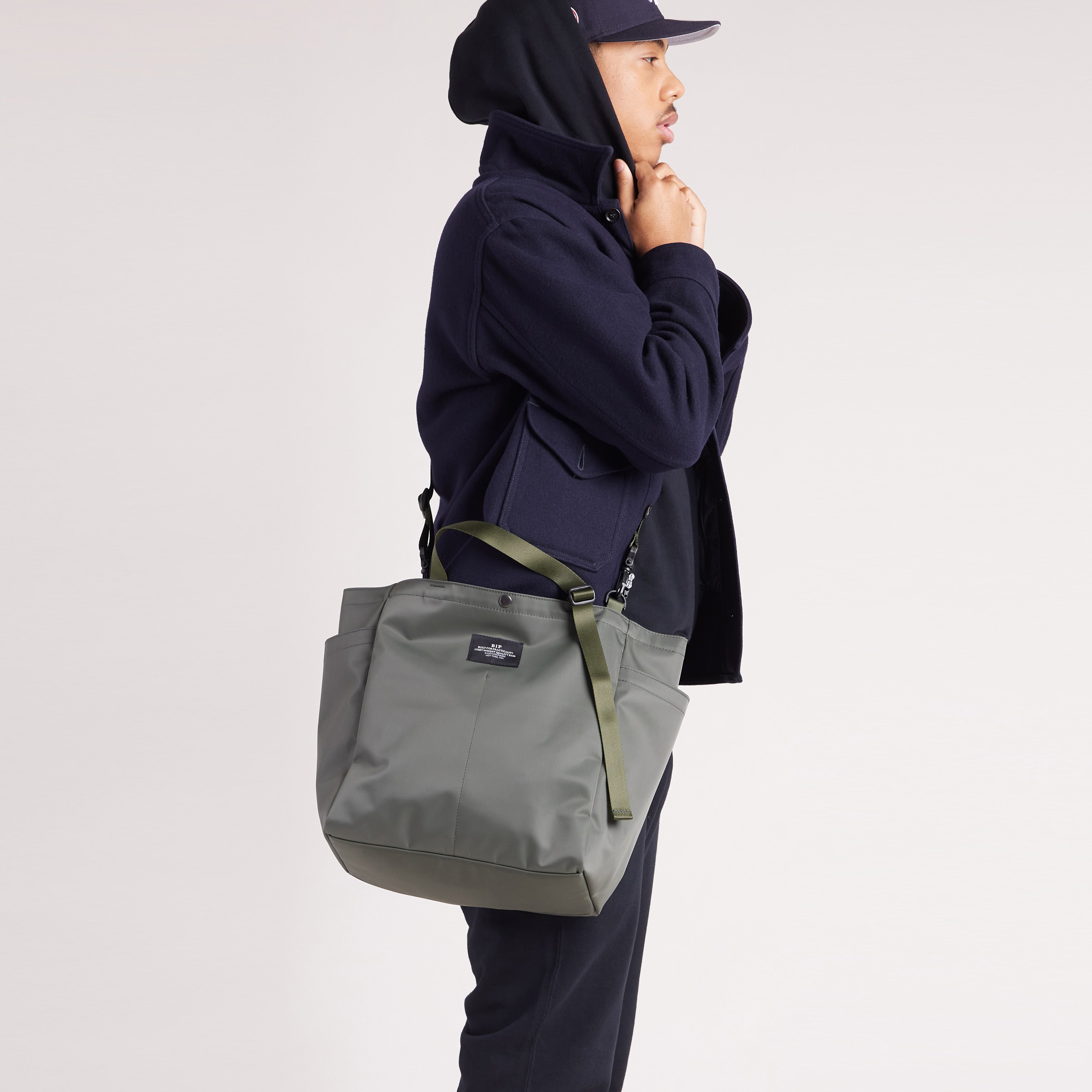Bags in Progress New Side Pocket Tote - Khaki Green | Garmentory