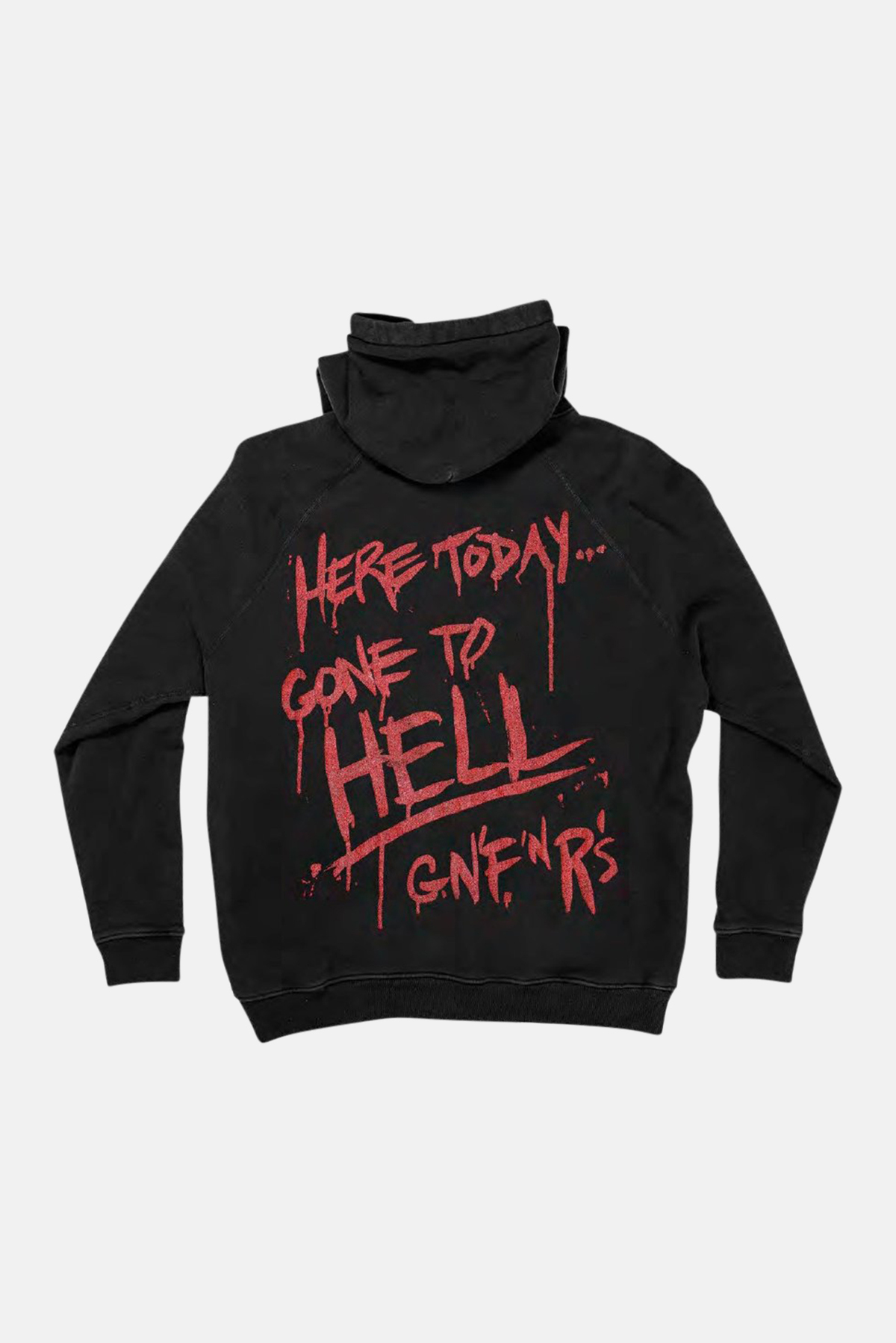 MadeWorn Rock Guns N' Roses Here Today...Gone To Hell Hoodie Coal Pigment Garmentory MadeWorn Rock Guns N' Roses Here Today...Gone To Hell Hoodie Coal Pigment Garmentory