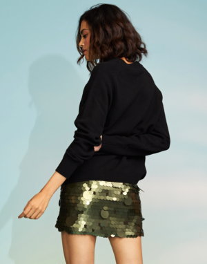 Cynthia Rowley Sequin Mini Skirt - Dark 