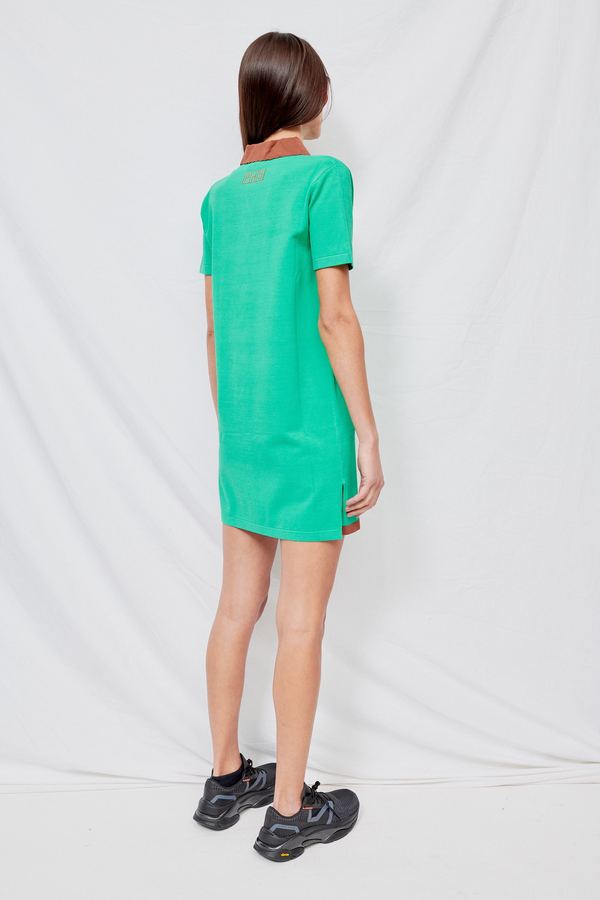 PH5 Adam Charlotte Eco Wavy Polo Dress - Green | Garmentory