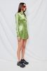 Assembly Satin Mini Shirtdress - Green - Thumbnail 2