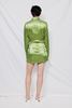 Assembly Satin Mini Shirtdress - Green - Thumbnail 7