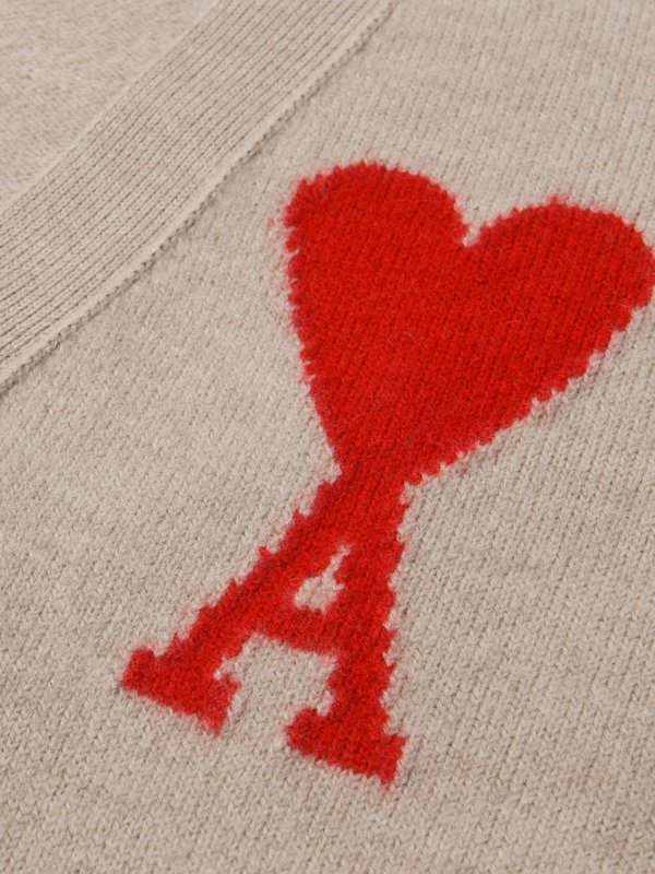 AMI DE COEUR H21K303.018 OVERSIZED CARDIGAN - CHAMPAGNE | Garmentory