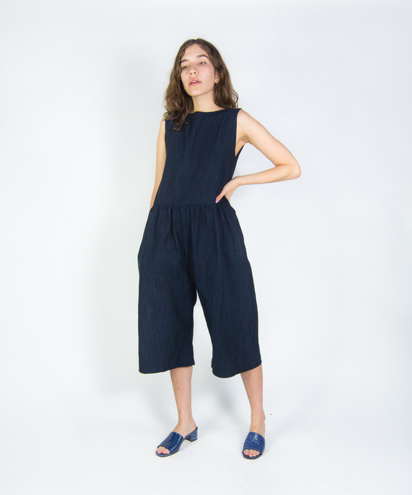 Ilana Kohn Indigo Denim Kate Jumpsuit 