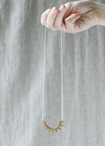 Tiro Tiro Cerrado Necklace in Brass Tiro Tiro Cerrado Necklace in Brass