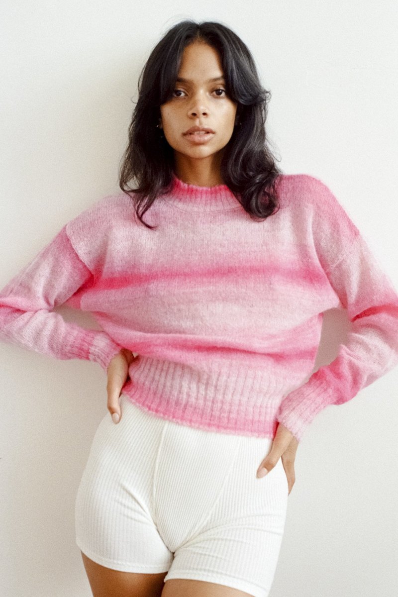 Paloma Wool Salinas Knit Sweater - Light Fuchsia | Garmentory