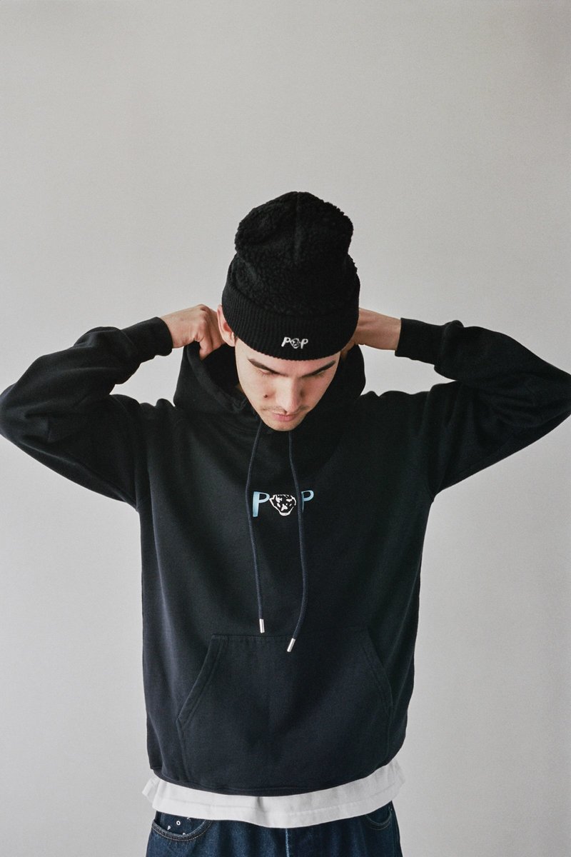 Pop Trading Company Dancer Hooded Sweat - Navy | Garmentory