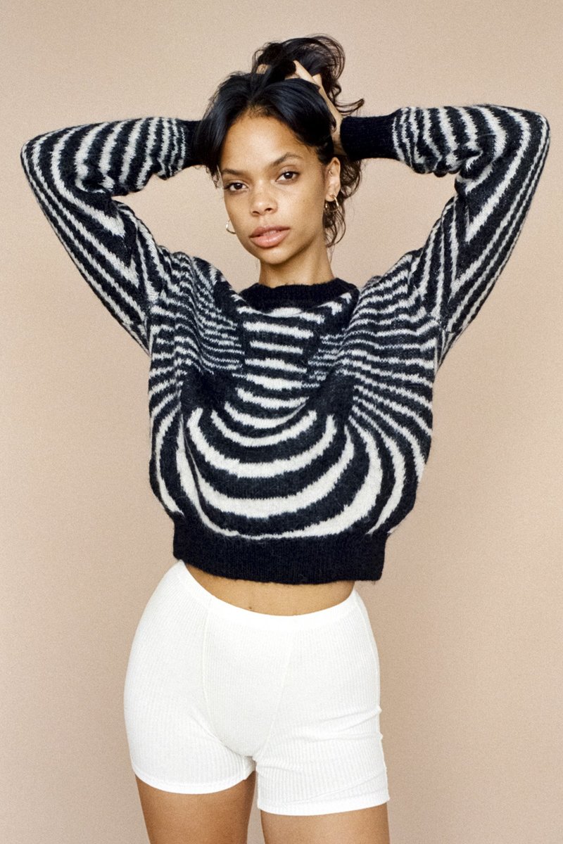 Paloma Wool Matrix Knit Jumper - Black/White | Garmentory