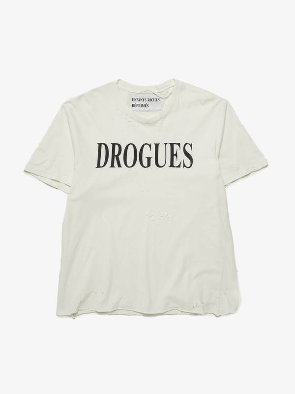 Pre-Loved] Enfants Riches Deprimes M White Drouges Distressed