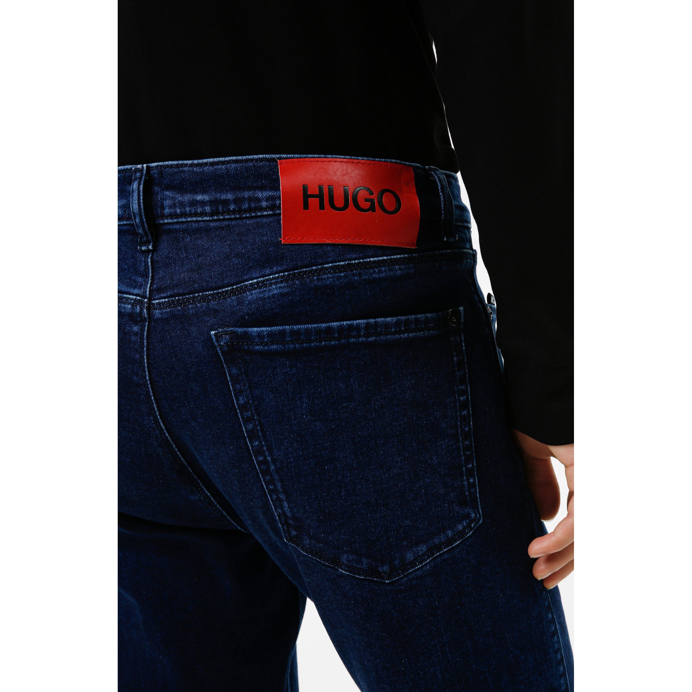 Hugo 708 slim fit jeans navy Clearance