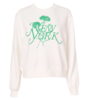 Derek Lam Aubrey Sweatshirt - Soft White/Green - Thumbnail 1