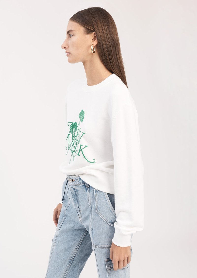 Derek Lam Aubrey Sweatshirt - Soft White/Green