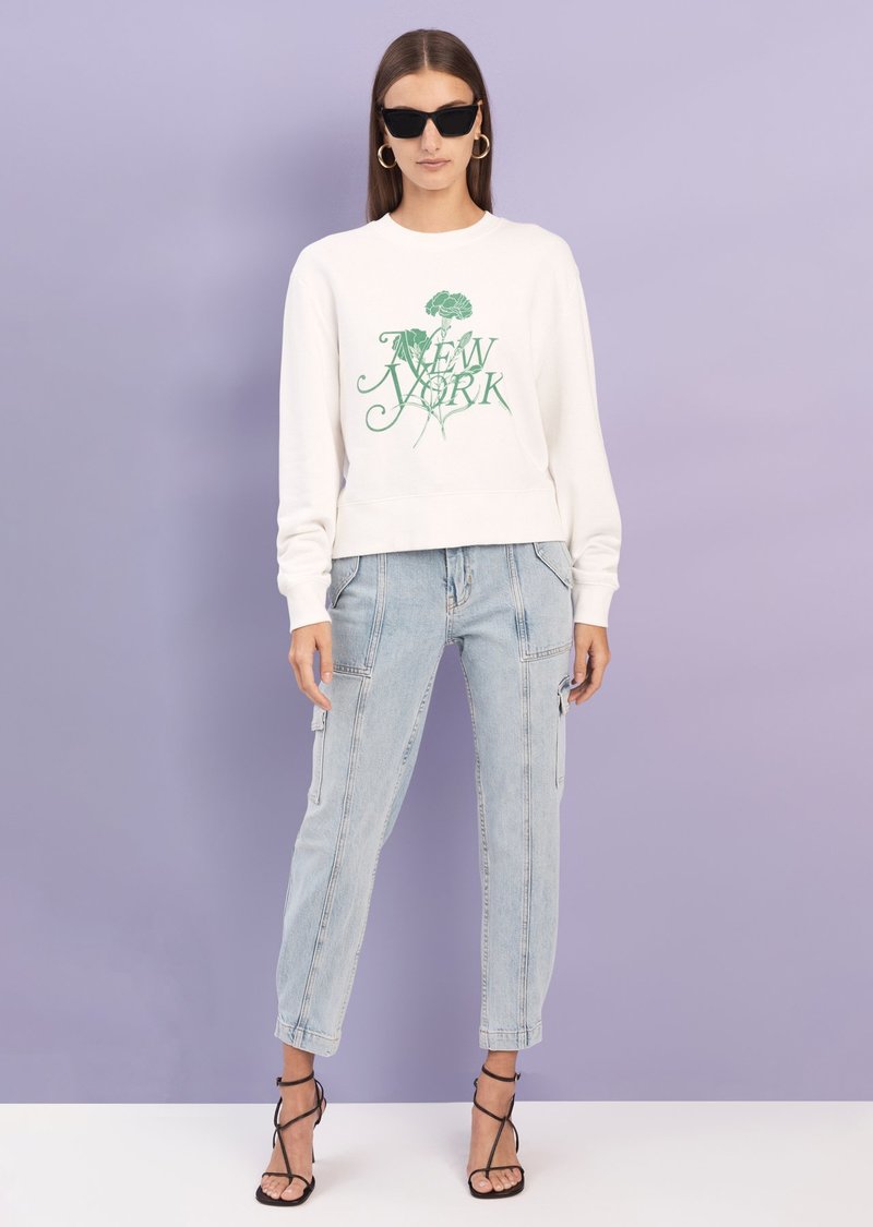Derek Lam Aubrey Sweatshirt - Soft White/Green