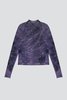 Assembly Long Sleeve Mockneck - Purple Tie Dye - Thumbnail 6