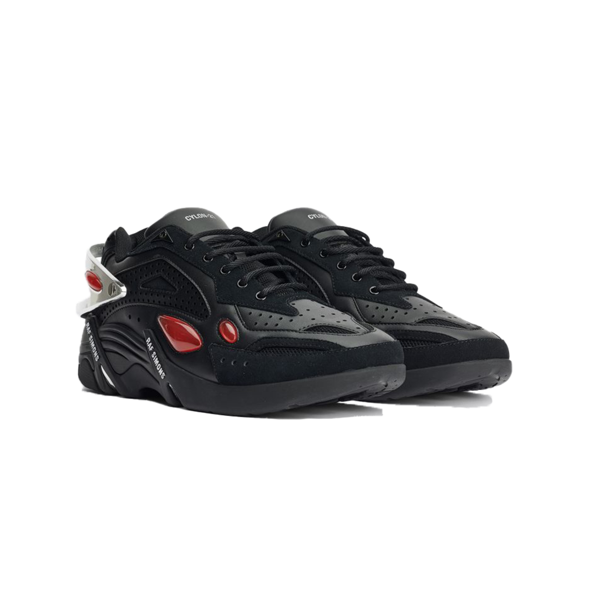 RAF SIMONS Cylon 21 Shoes - Black/Red | Garmentory