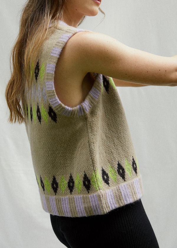 Stine Goya Lotti Vest - Fair Isle | Garmentory