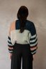Maiami Hushed Memphis Big Sweater - Navy/Pearl - Thumbnail 3