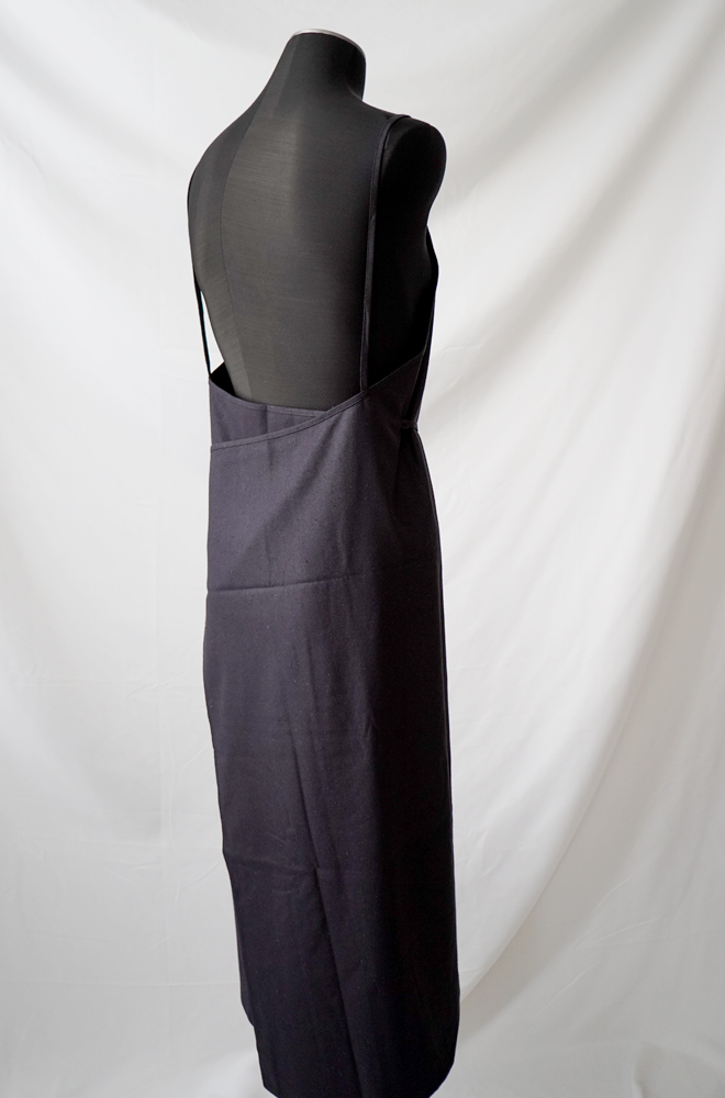 Baserange Yumi Apron Dress Black Garmentory