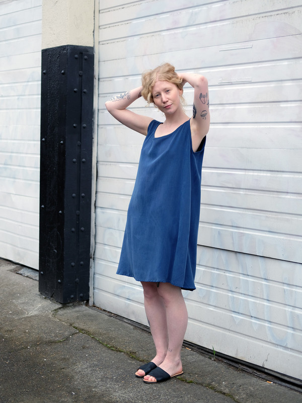 slim fit dress slacks Boho Gauze Cotton Tank Dress with Pockets main image 1