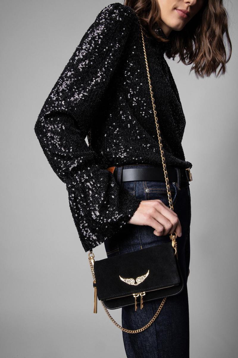 Zadig & Voltaire Rock Nano Bag - Black | Garmentory