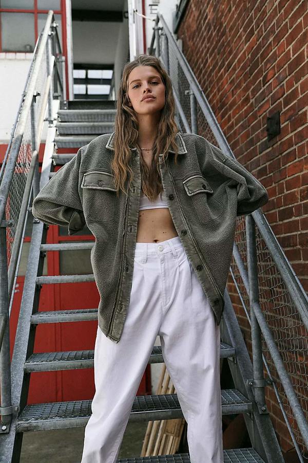 Free People Ruby Jacket Dirty Olive Garmentory