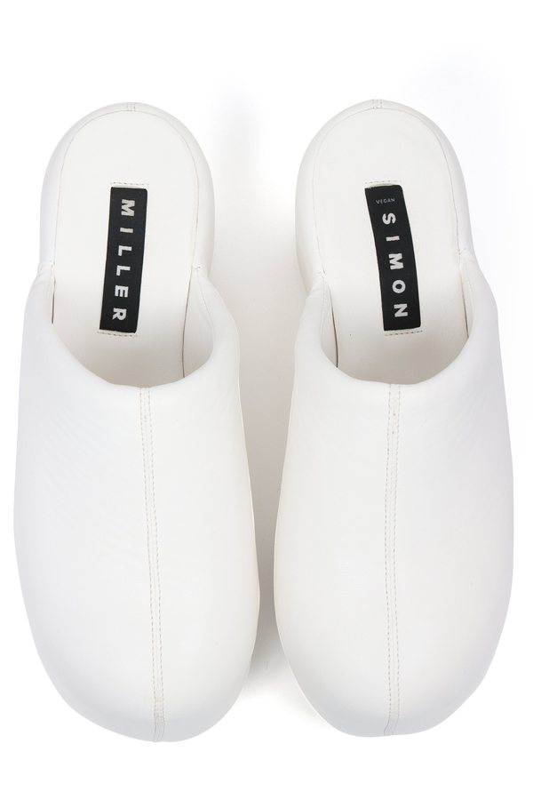 Simon Miller Vegan Platform Bubble Clog - White | Garmentory