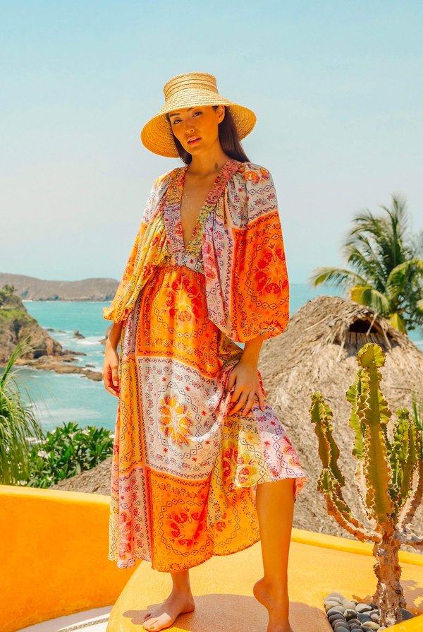 Sundress TIYA LONG ST TROPEZ DRESS | Garmentory