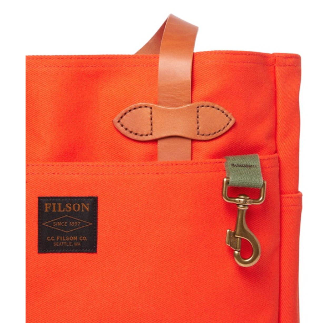 Filson Rugged Twill Tote Bag - Pheasant Red | Garmentory