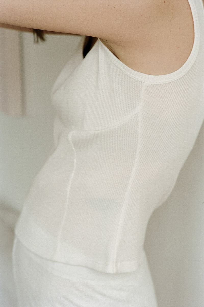 BUCI Waffle Top - White