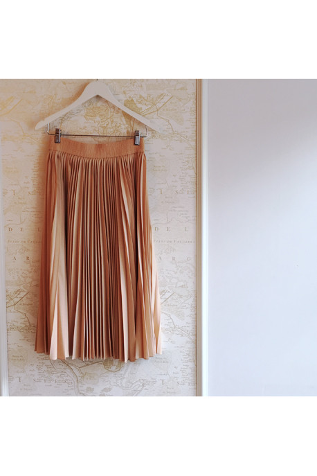 10 Crosby by Derek Lam Pleated Silk Midi Skirt 10 Crosby by Derek Lam Pleated Silk Midi Skirt