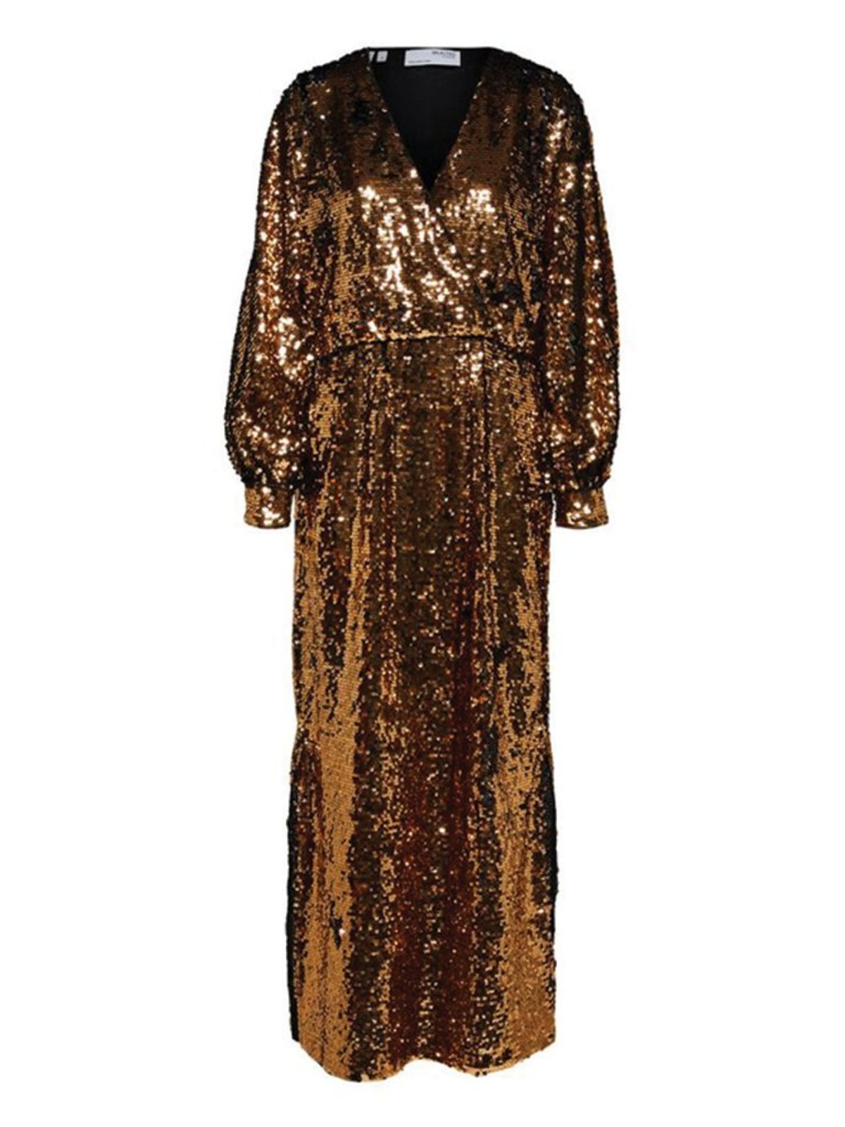 slim fit dress slacks Gold Sequin Dress Plunging V Neck Twist Front High Slit Dress – Avas  Collection