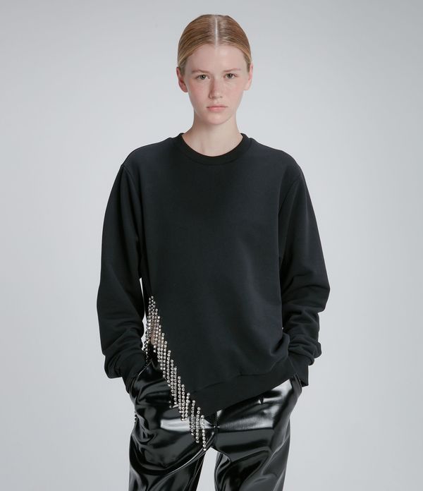 Christopher Kane Crystal Cupchain Sweatshirt | Garmentory