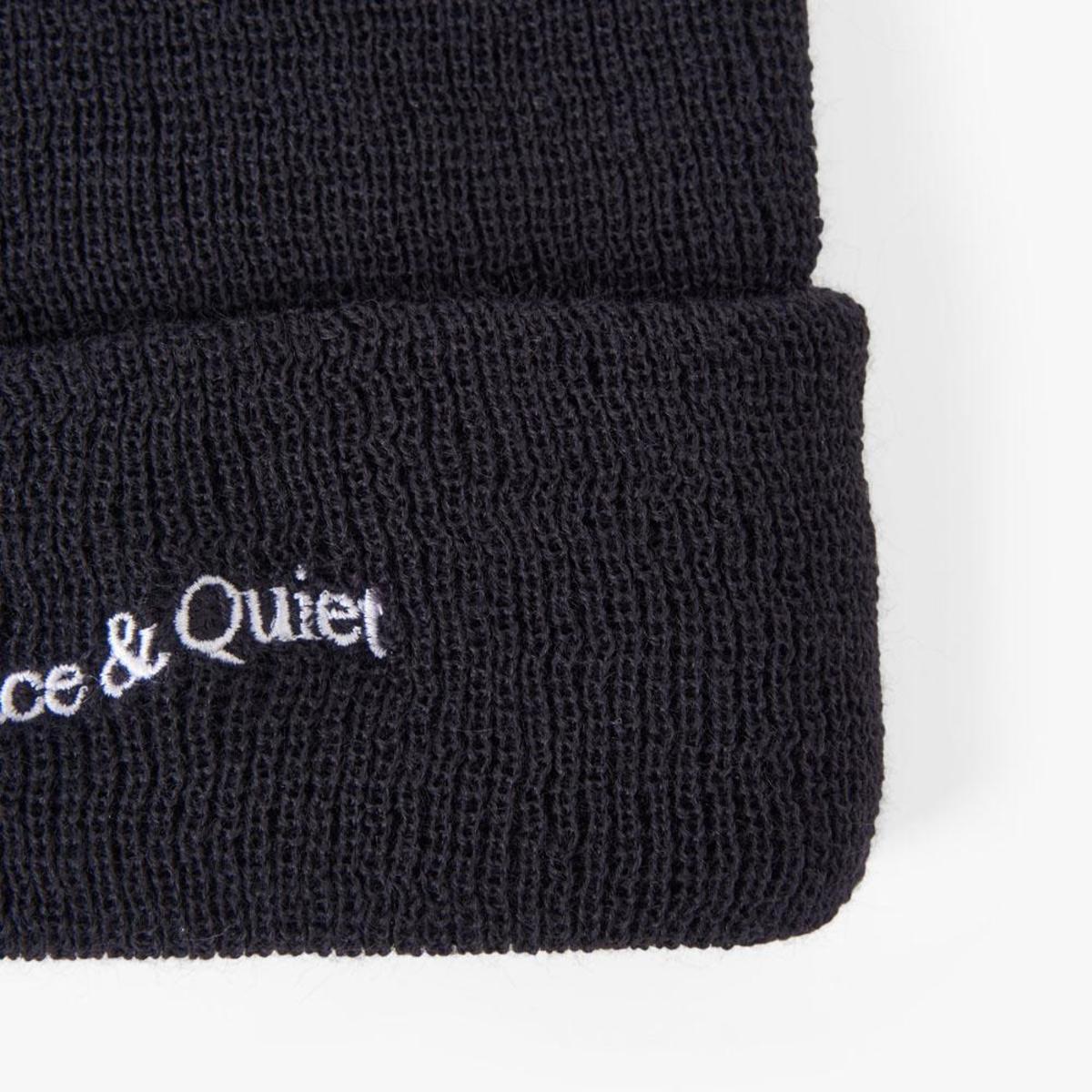 MUSEUM OF PEACE & QUIET Wordmark Beanie Wordmark Hat - Olive — Museum of Peace & Quiet main image 3