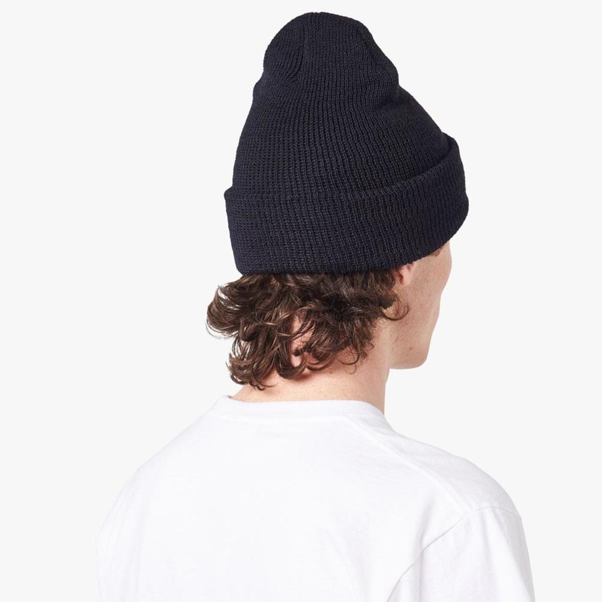 MUSEUM OF PEACE & QUIET Wordmark Beanie Wordmark Hat - Olive — Museum of Peace & Quiet main image 2