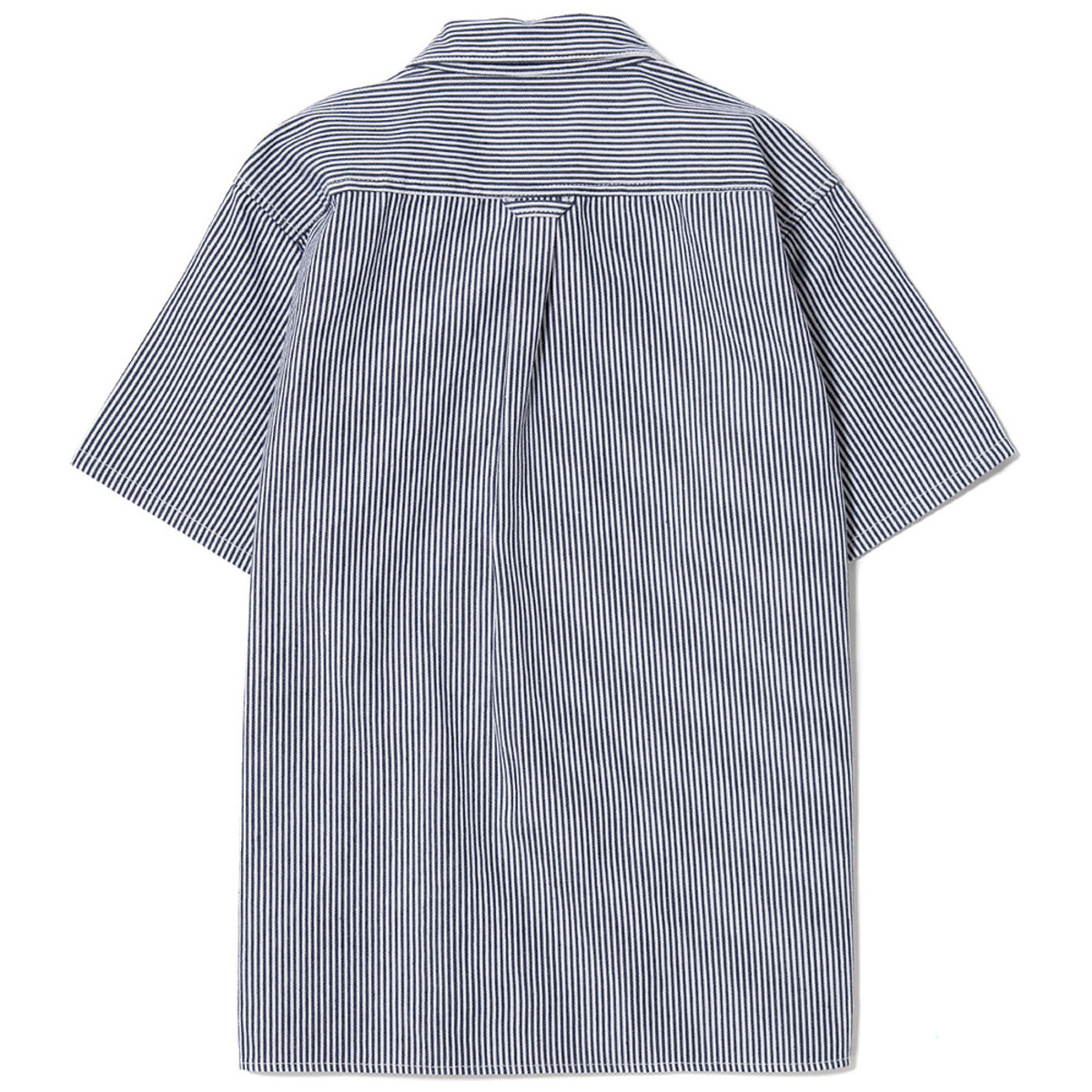 FUCT SSDD HICKORY HALF ZIP SHIRT - NAVY | Garmentory