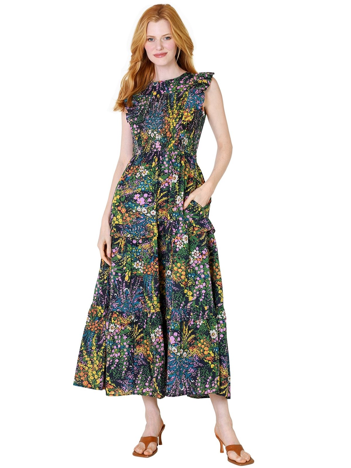Banjanan Iris Dress - Loki's Garden Black | Garmentory