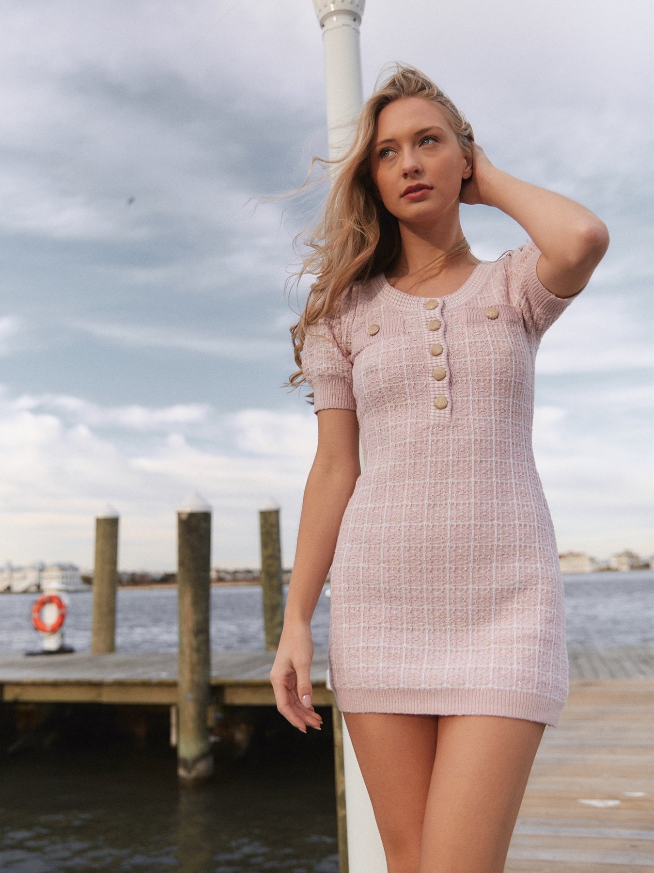 LoveShackFancy Sailor Mini Dress - Pink Winds | Garmentory