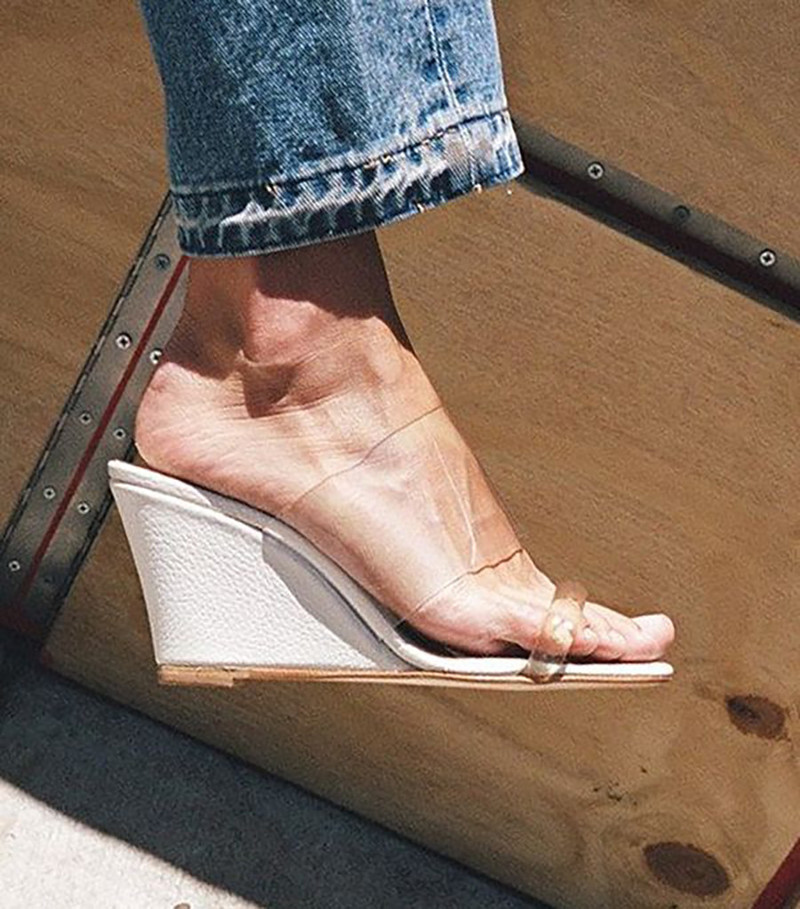 Maryam Nassir Zadeh Olympia Wedge - White | Garmentory