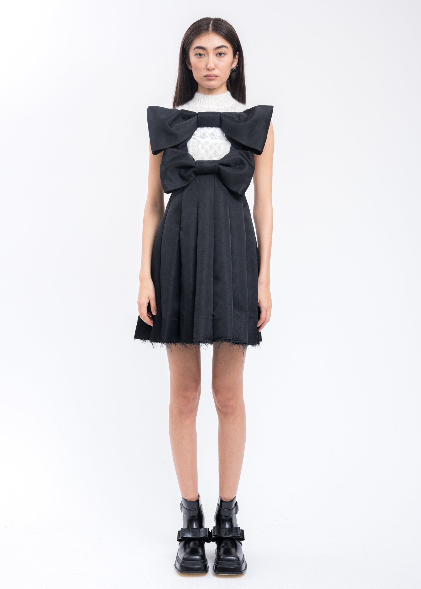 Shushu/Tong Bow Dress - Black | Garmentory
