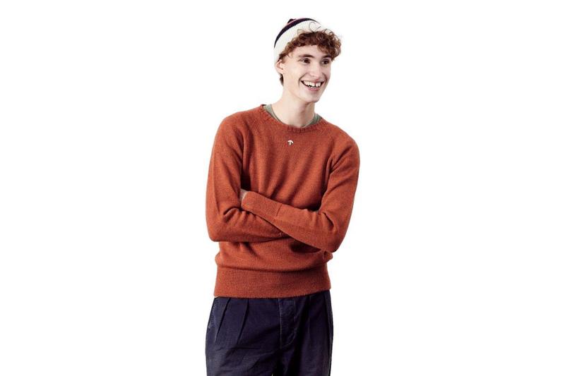 帽子 STRIPED POM POM BEANIE Nigel Cabourn Nigel Cabourn Striped Pom Pom Beanie - Natural | Garmentory