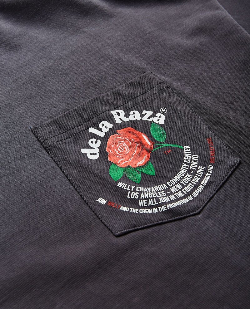 Willy Chavarria De La Raza Buffalo Pocket Tee - Black