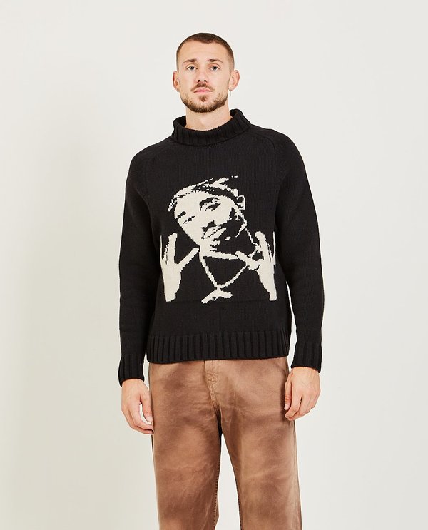 Willy Chavarria Kettleman Sweater - Black | Garmentory