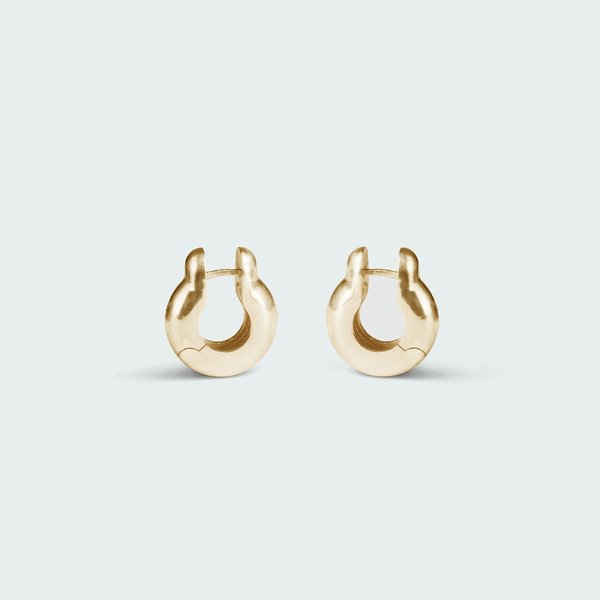 Annika Inez Mini Ample Hinge Earrings - 14k Gold Plated Annika Inez Mini Ample Hinge Earrings - 14k Gold Plated