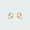 Annika Inez Mini Ample Hinge Earrings - 14k Gold Plated - Thumbnail 1