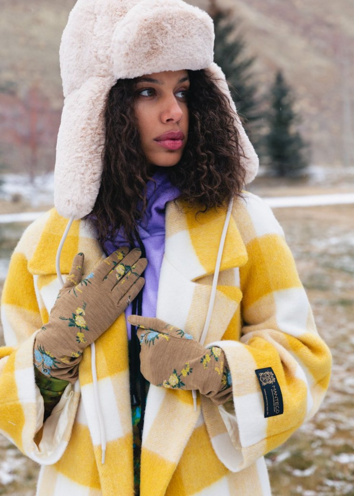 ジャケット・アウター AMERI ADORABLE SHAGGY CHECK COAT Ameri（アメリ）の「ADORABLE SHAGGY CHECK COAT（チェスター