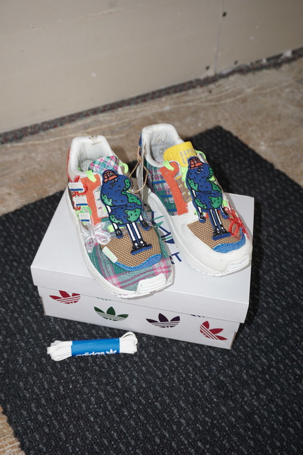 adidas gazelle silver green womens Adidas Consortium GX3823 Sean Wotherspoon SUPEREARTH Superstar Mens  Lifestyle Shoe