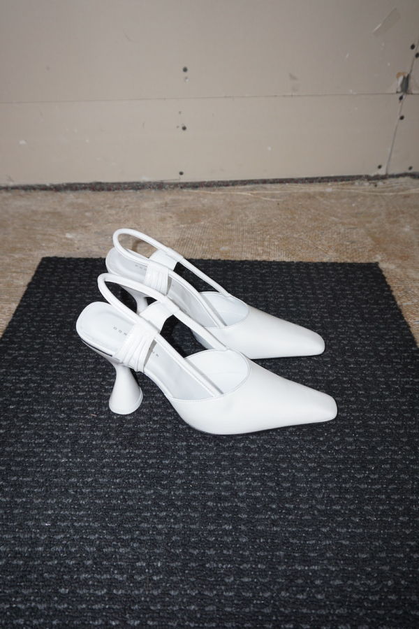 Stainless Slingback Heel