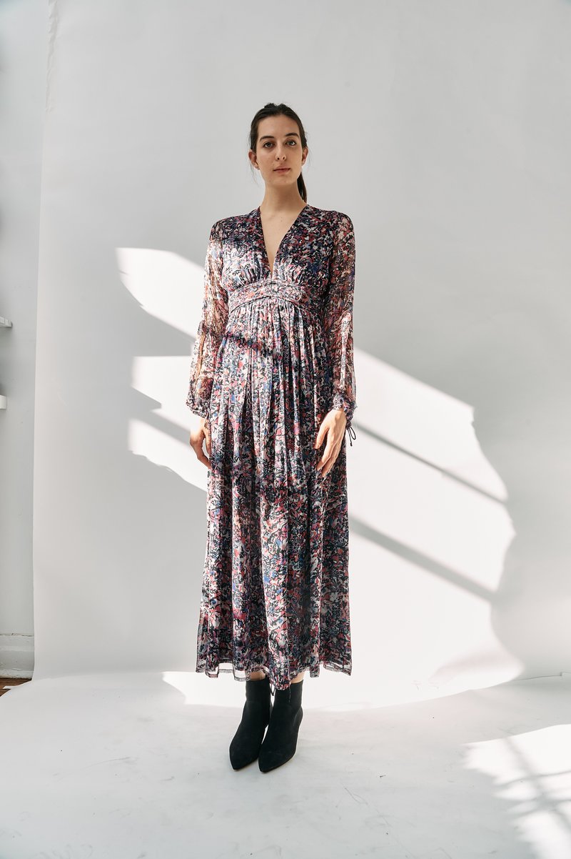 [Pre-loved] Iro Maxi Dress - Floral Multicolor on Garmentory
