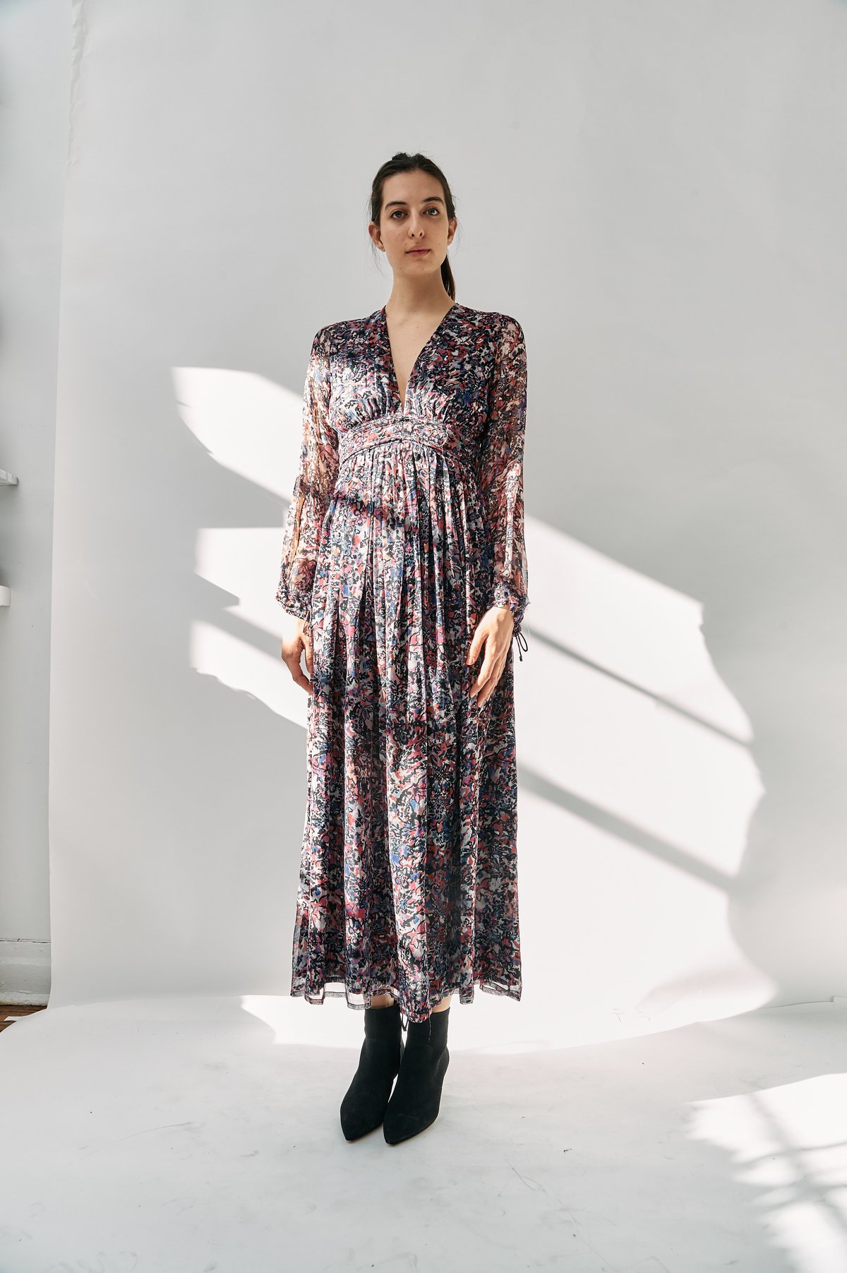 Pre-loved] Iro Maxi Dress - Floral Multicolor | Garmentory